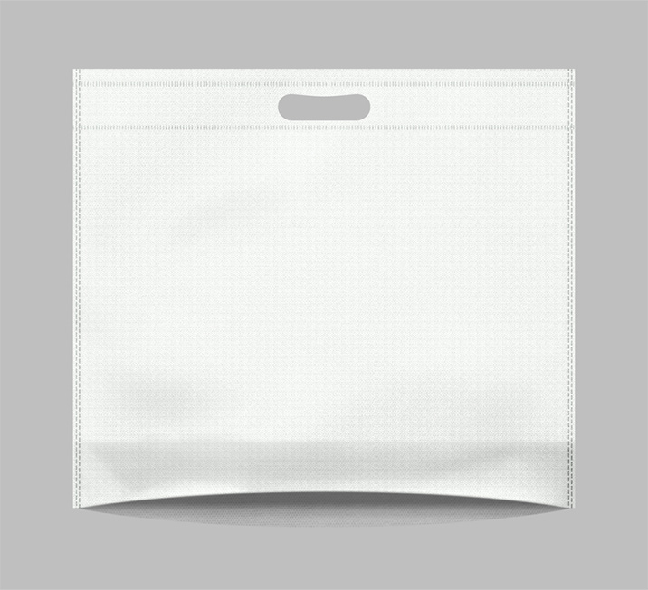 بگ پارچه ای 40*35 افقی کف کاست 40 گرم دسته پانچ