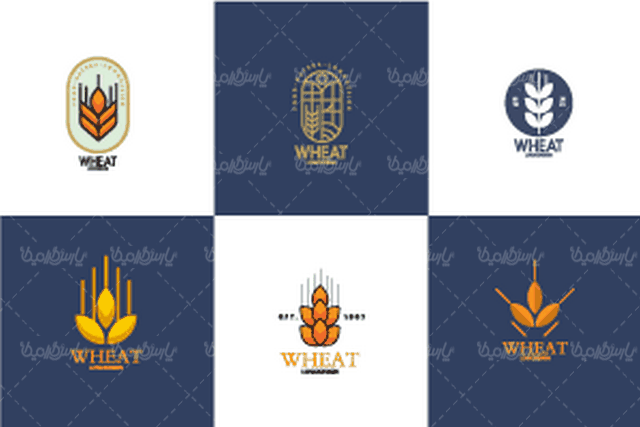 وکتور لوگو گندم
