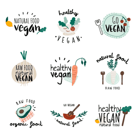 وکتور لیبل میوه